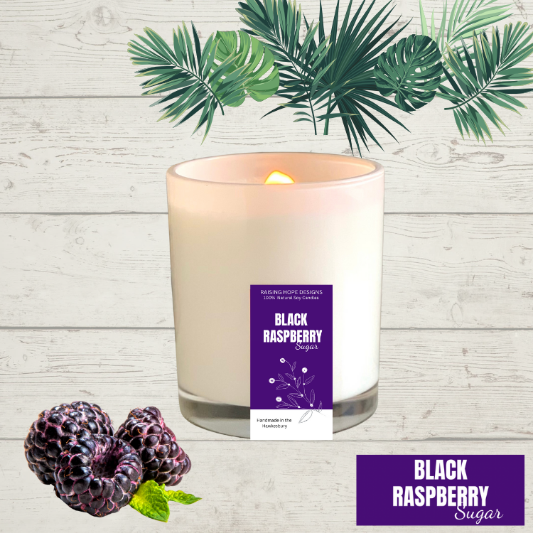 Black Raspberry Sugar Soy Wax Candle