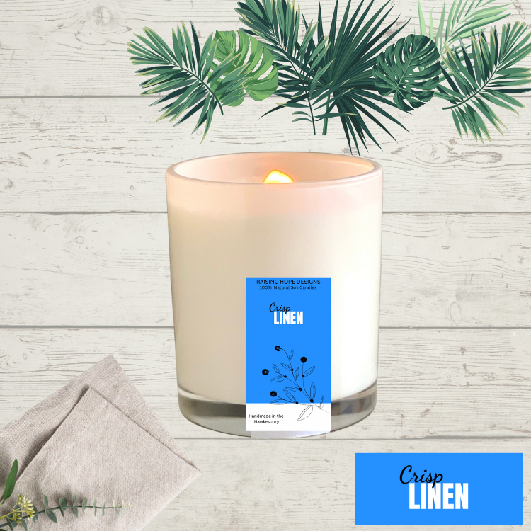 Crisp Linen Soy Wax Candle