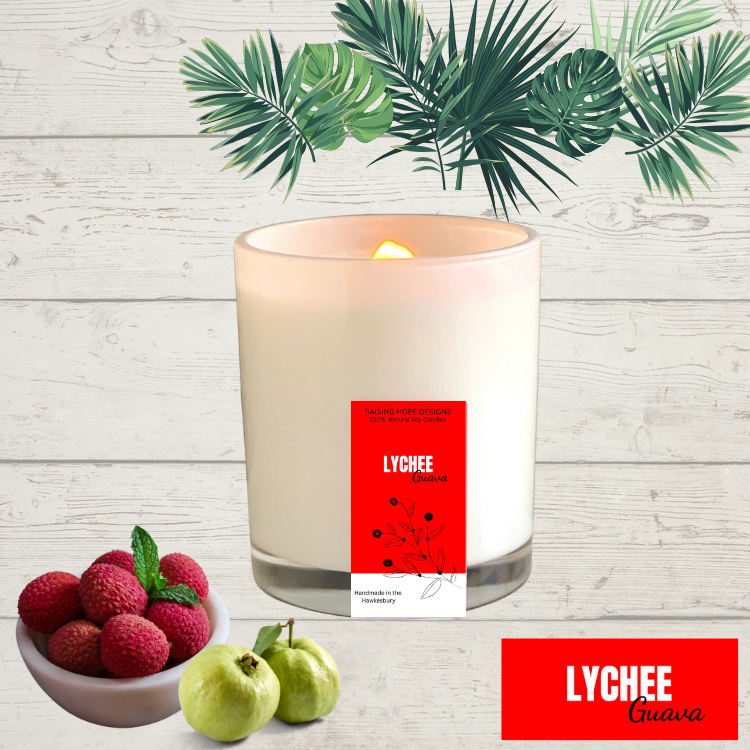 Lychee Guava Soy Wax Candle