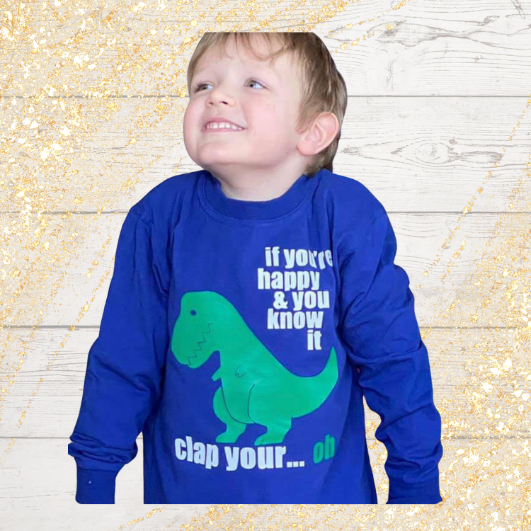 If You’re Happy Dinosaur T-Shirt