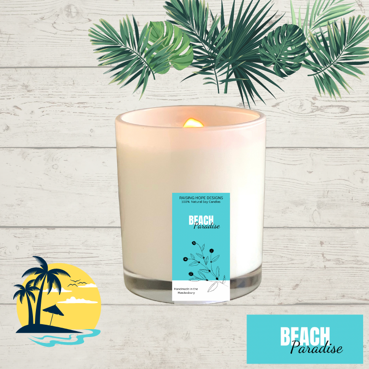 Beach Paradise Soy Wax Candle